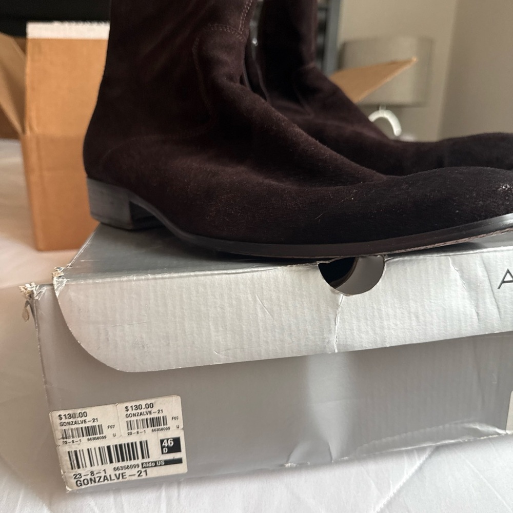 Aldo Men's Rich Brown Suede Boots